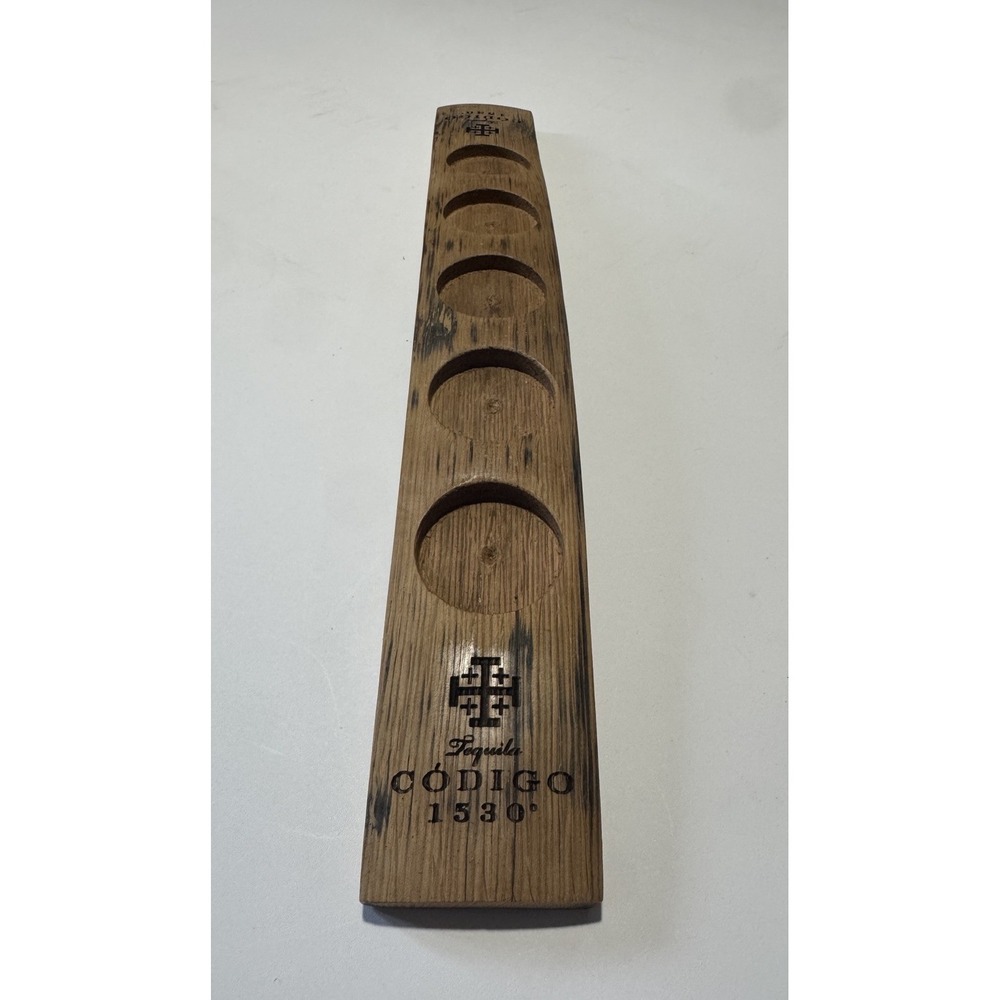 Codigo 1530 Tequilla Wood Stave Wooden Flight‎ Tray 5 Shots - Picture 2 of 7